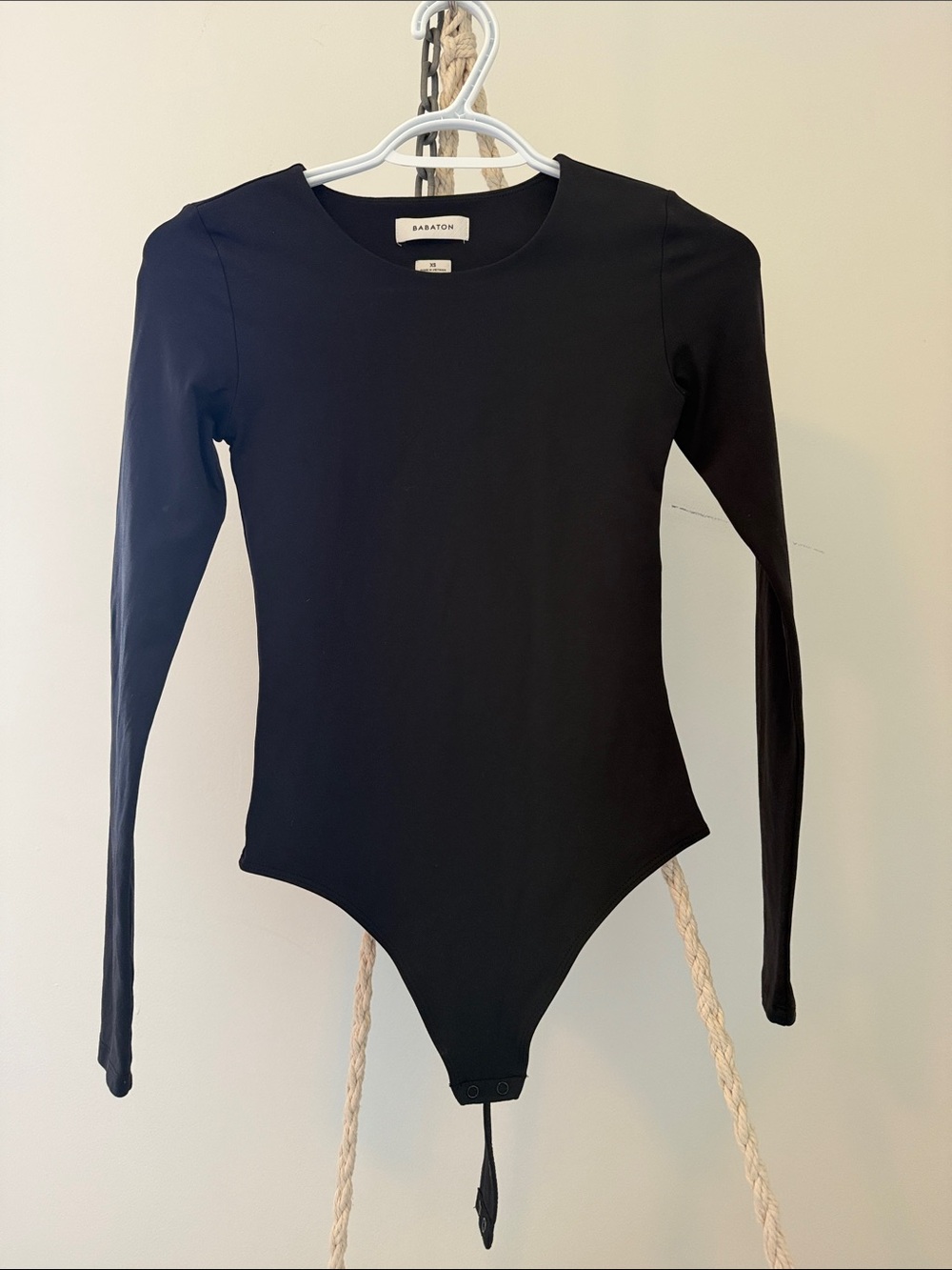 Babaton Kids Black Long-Sleeve Bodysuit with Snap Closure